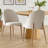  Upholstered Dining Chair with Metal Legs (Set Of 4) -395751190-395751193