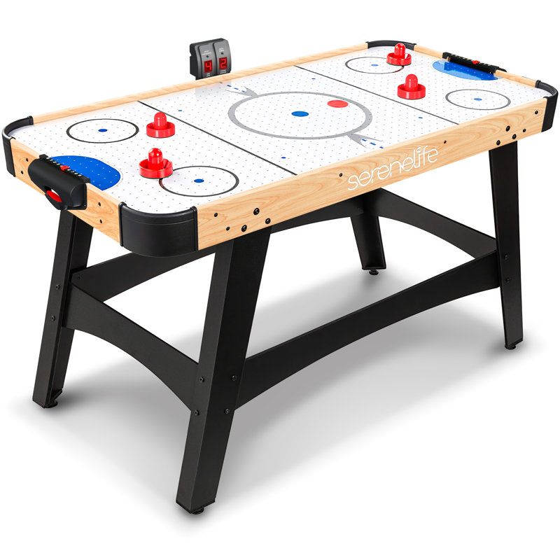 SereneLife 29.92'' 2 -Player Manufactured Wood Air Hockey Table with Manual Scoreboard
