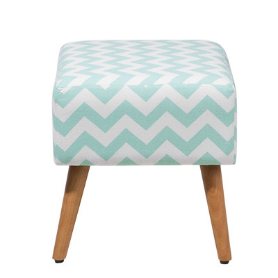 50cm Wide Rectangle Chevron Standard Ottoman