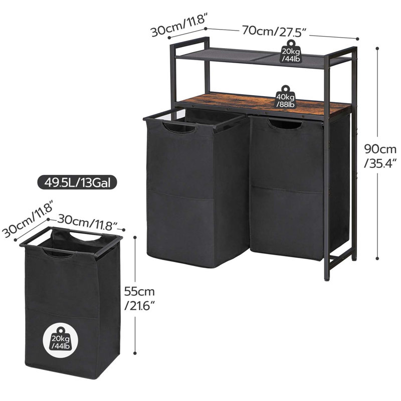Bhargava Laundry Hamper with Handles