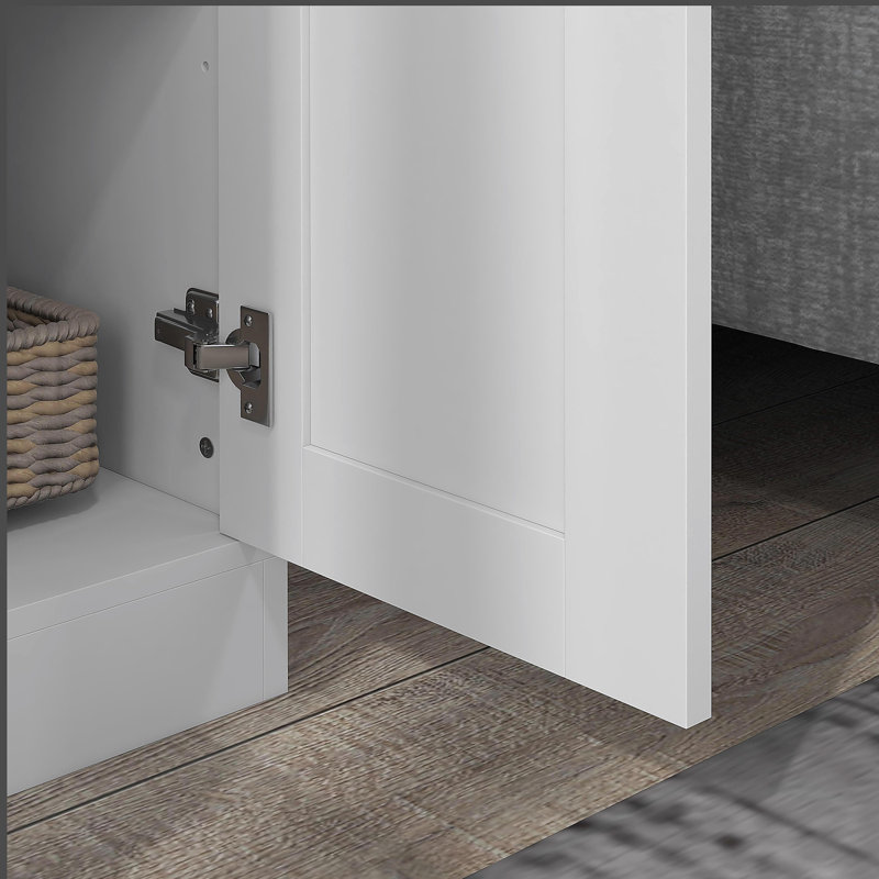 Armoire de rangement de 69 po de hauteur avec tablettes de rangement mobiles et armoire garde-manger moderne avec portes