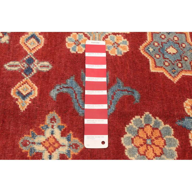 Tapis unique en laine noué à la main 6 pi 9 po x 9 pi 9 po nouvel âge Odda