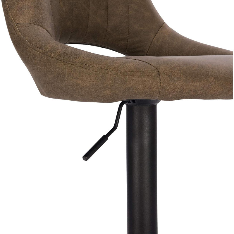 Height-adjustable Simonsen bar stool, Dark Brown