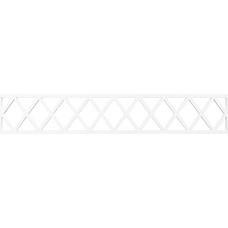 Cimaise Wolford, H 8 po x l 46,63 po x P 0,38 po, PVC de qualité architecturale