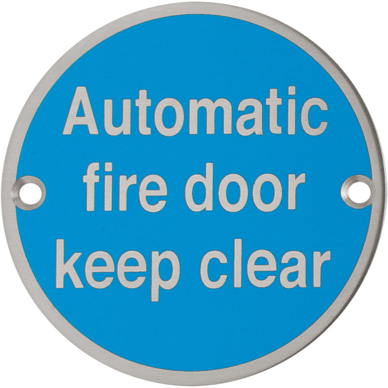 Amarionna Automatic Fire Door Keep Clear