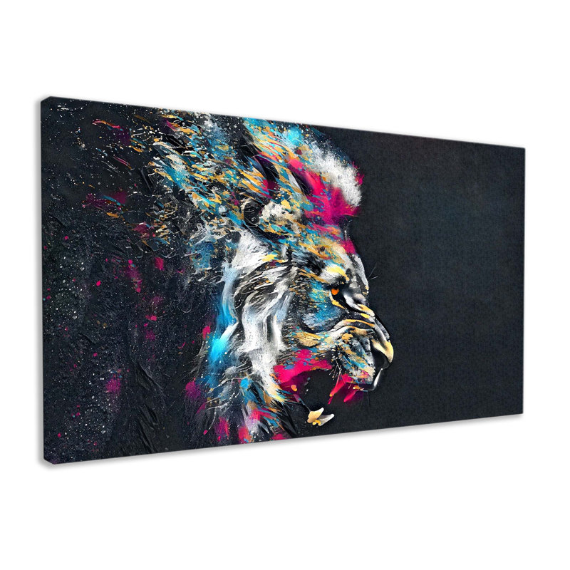 The Lions Roar - Wrapped Canvas Art Prints, 61cm H x 101cm W x 2cm D