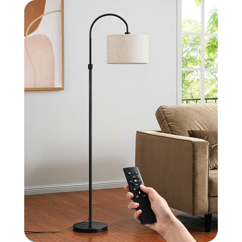 Dimmable Floor Lamp With Remote Control Modern Arc Standing Lamp