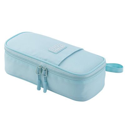 Large-capacity Double-layer Pencil Bag Girl Boy Junior High School Student Portable Stationery Box