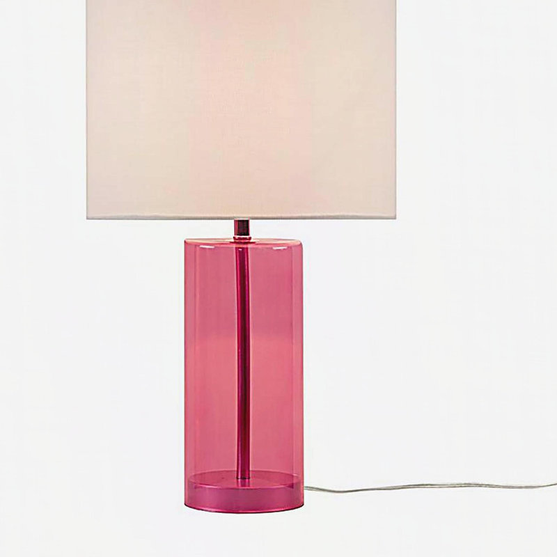 Glass Table Lamp Pink See below
