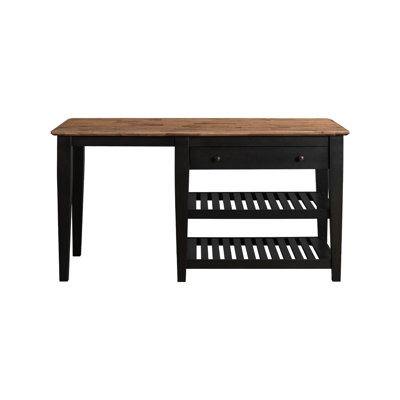 70 " W Kitchen Island with Solid Wood Top