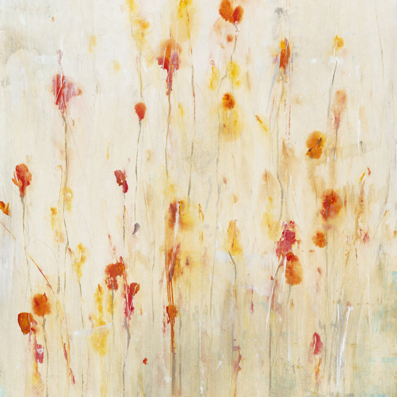 Fleeting Flowers II - Wrapped Canvas Print, 122cm H x 122cm W