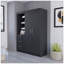 Armoire Rumanu, chambre à coucher, noir-448618566