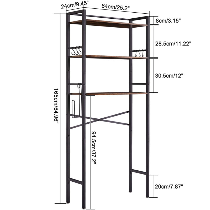 Suela Freestanding Over The Toilet Storage