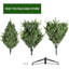 Arbre de Noël artificiel réaliste. Cet épinette de qualité supérieure non éclairée est munie d'aiguilles en PE et de branches articulées sur un support pliable pour une installation et un rangement faciles.