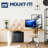 Mount-It! Under Desk CPU Mount with Adjustable Straps, Computer Tower Holder with Sliding Track