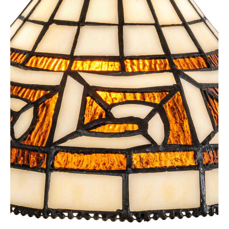 8" Wide Greek Key Shade