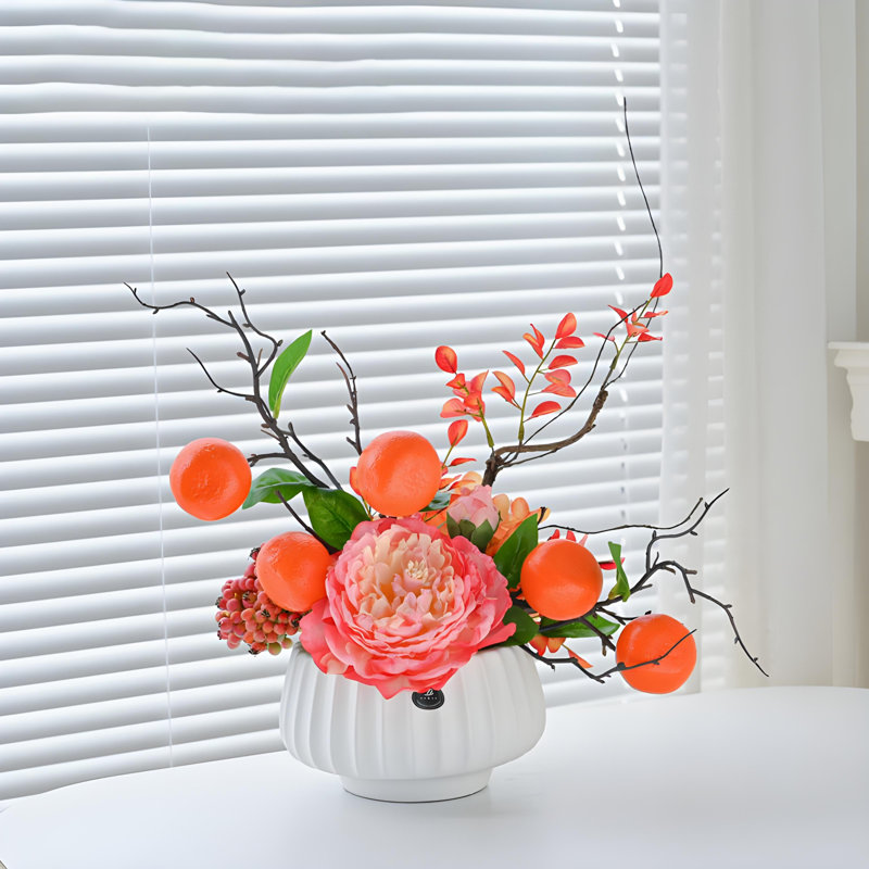 Ornements de fleurs simulées