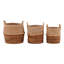 Hickory Basket Set Of 3 Natural