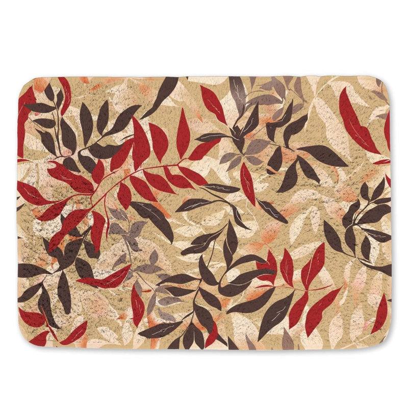 Arlenys Microfiber / Microsuede Non-Slip Bath Mat, 17"W x 24"L