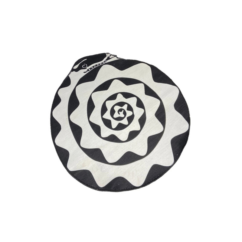 Tapis décoratif lavable Snake, Nouveauté 2 pi 8 po x 2 pi 8 po