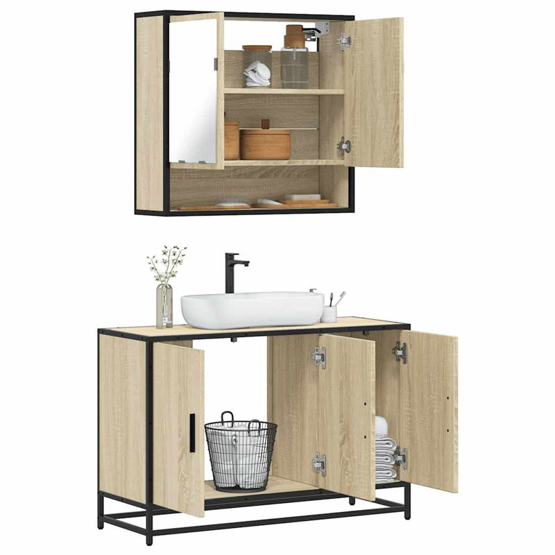 Bathroom Furniture Suite, Sonoma Oak