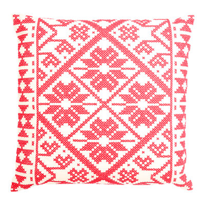 Marsa Square Cotton Pillow Cover and Insert