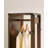 Solid Rubberwood Rotating Full-Length Mirror Cabinet