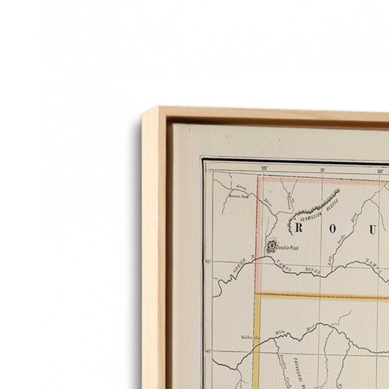 «Denver & Rio Grande» par Deny Designs, 16 x 12, Tanné, Toile avec cadre