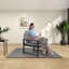 Chaise de salle d'attente en bois manufacturé avec structure en métal-101925013