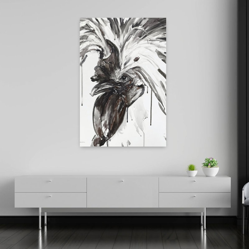 Art animalier contemporain féroce, H 60 po x l 40 po