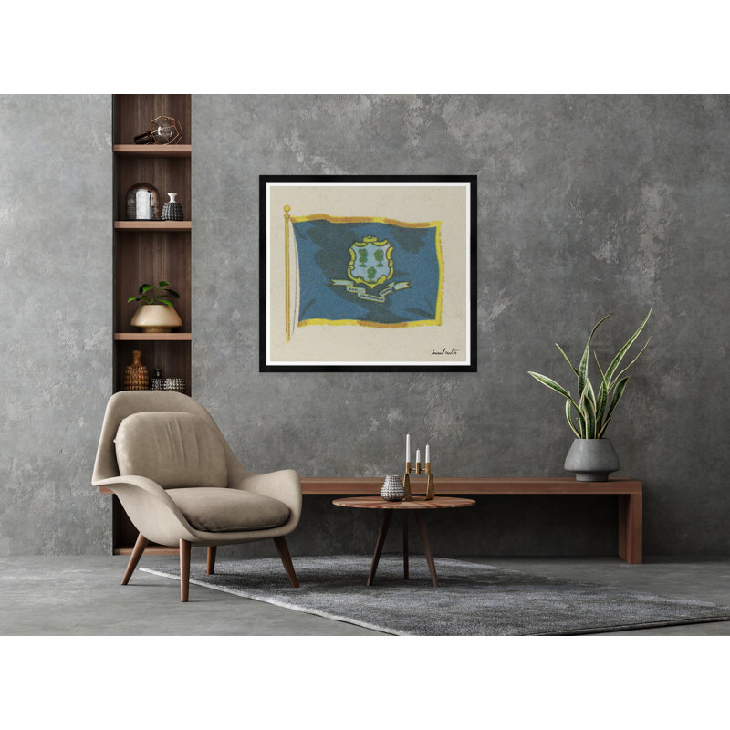 Connecticut Print, Black
