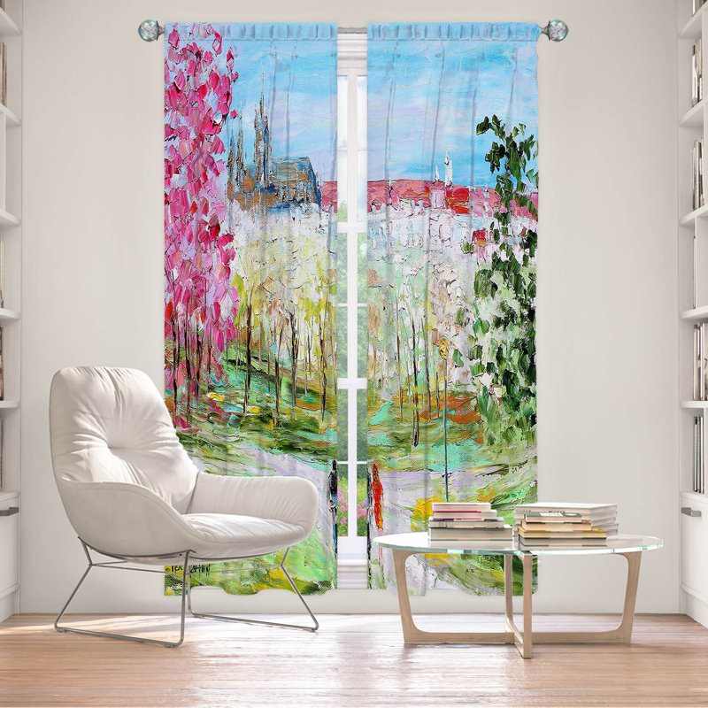 Ensemble de rideaux en polyester 2 pièces Eimhear, L 20 po x L 61 po