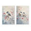 Winter Birdbirds, ensemble de 2 reproductions d'art-918712825-918712830