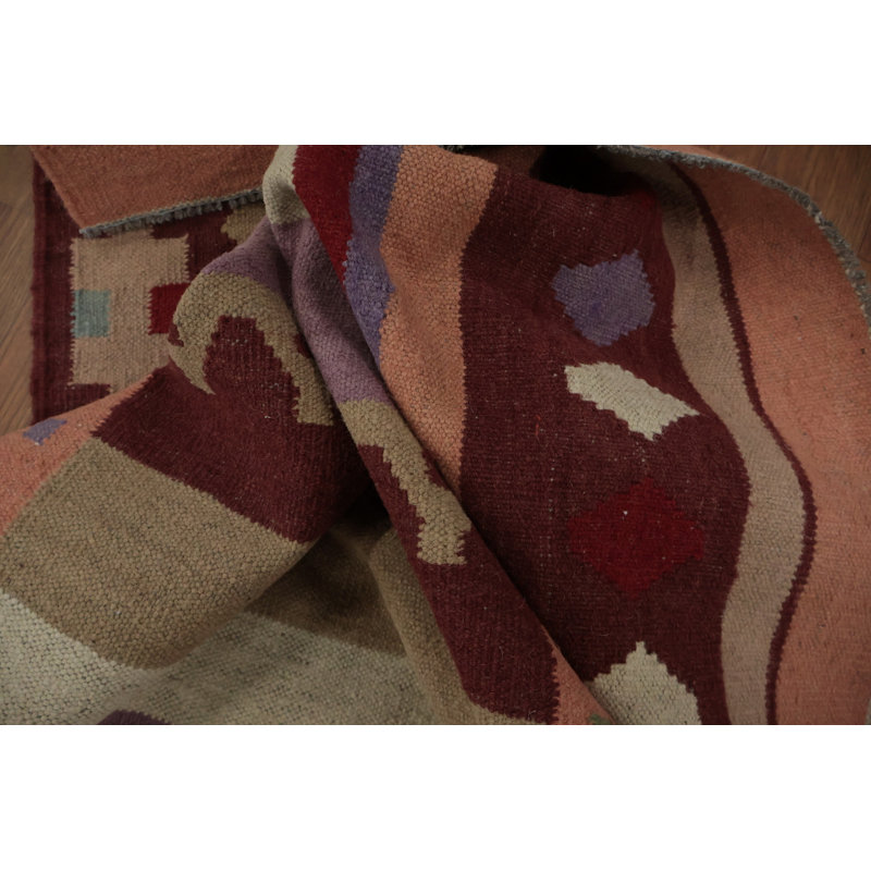 Tapis turc géométrique Kilim 3 x 13
