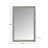 Varsha Rectangle  Glossy Nickle Mirror-1445506127