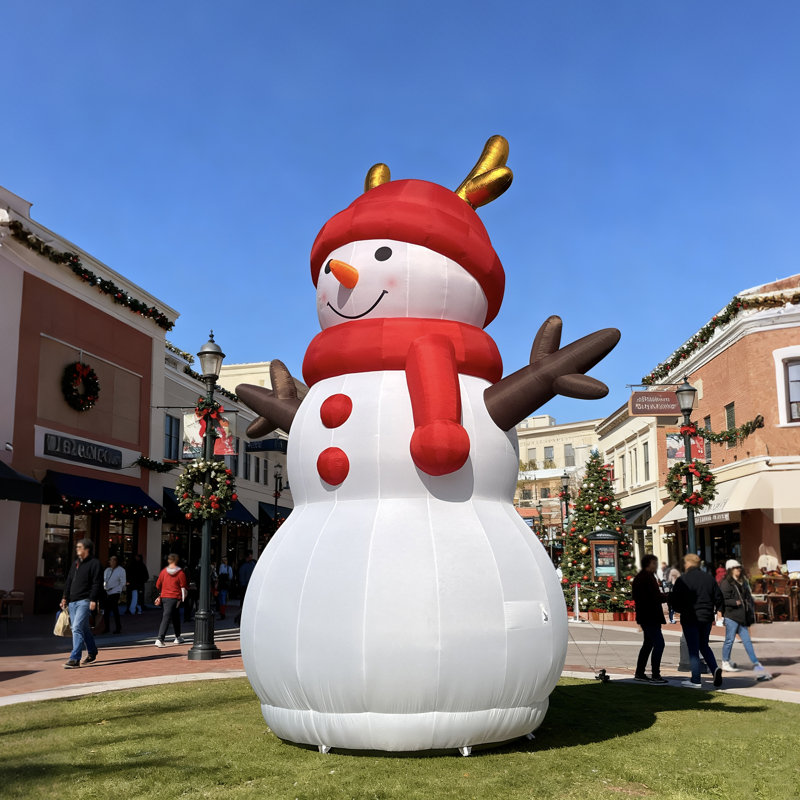 Bonhomme de neige gonflable géant de 26 pi avec souffleur, décoration extérieure pour fête de Noël et événements Wellcomer