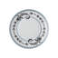 6 Pieces 100% Porcelain Floral Round Service Plate Set