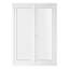 Crystal uPVC Double Glazed French Door Left hand master Black/White Clear Glass 1490x2090mm-119970676-119970681