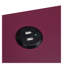 Table d'appoint Modern Fierce avec port USB intégré, plateau de table et tiroir de rangement en bois bourgogne