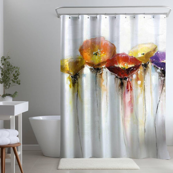 Begin Edition International Inc. Floral Shower Curtain | Wayfair