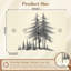 Papier peint auto-adhésif Snowy Winter Pine Trees Forest