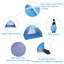 Tente de camping bleue 79 personnes pour 79 pouces