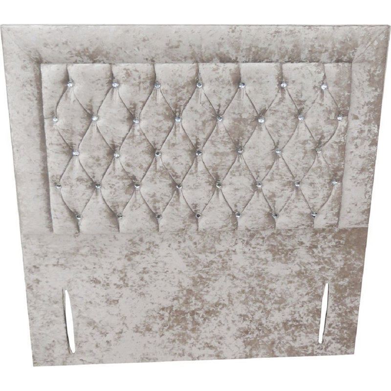 Shaw Upholstered Headboard, Small Double (4'), White