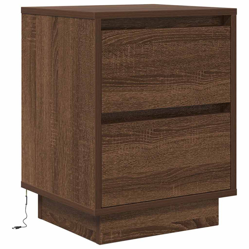 Deanca 38cm W Manufactured Wood Bedside Table