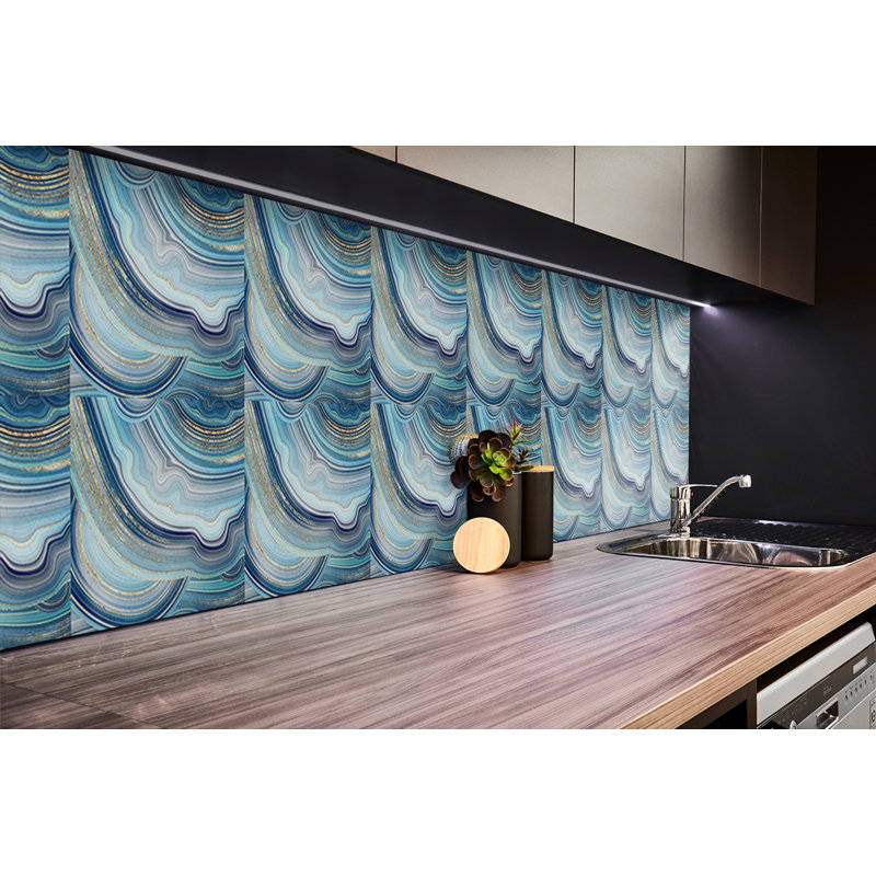 Self Adhesive Vinyl Splashback Wall Tiles Sticker Wall Stickers Tile Peel and Stick 39,37x19,68 Inch