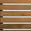 Table en bois brun, qui ajoute de l'espace à la cour, moderne et fonctionnelle, assemblage inclus