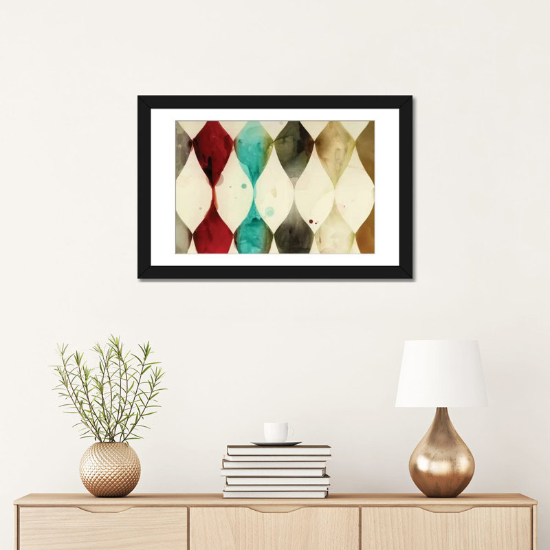 « tacheté heralds », reproduction sur toile, H 16 po x l 24 po x P 1 po, Papier d'art encadré noir, Blanc