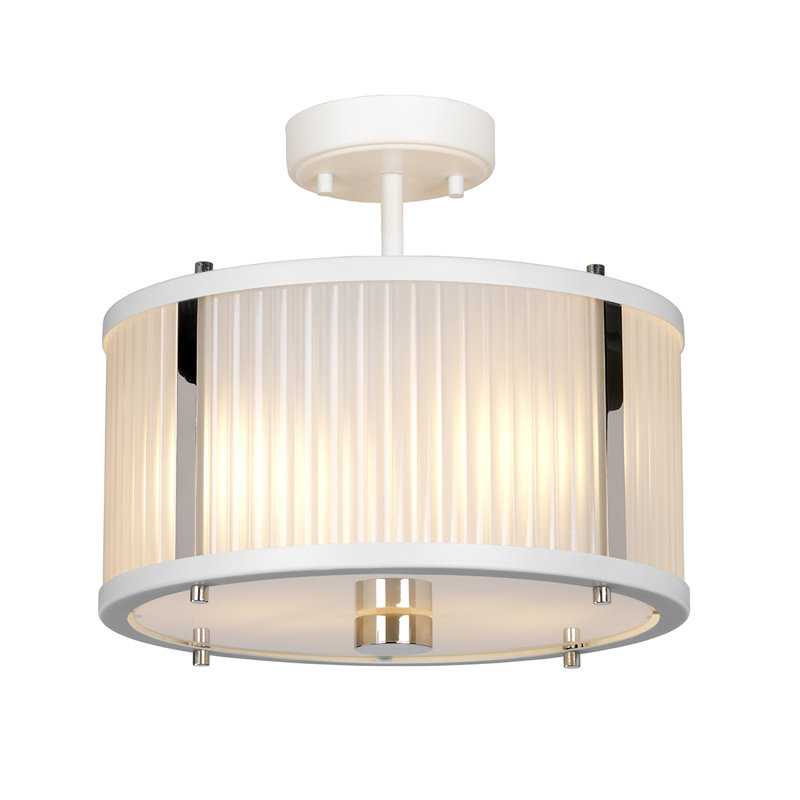 Schoonmaker 2 - Light Drum Pendant, White