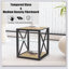 Ensemble de 2 tables de chevet modernes avec plateau en bois aggloméré et verre trempé de style industriel pour chambre à coucher et salon-1470762335-1470762334