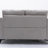 Mashad Loveseat, Upholstered Sofa with Metal Legs-996912584-970766769